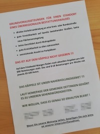 Flugblatt - Bericht aus dem Gemeinderat